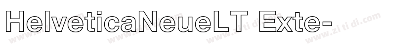 HelveticaNeueLT Exte字体转换